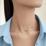 925 Silver Beads Pendant Necklace Small Definite Fine Jewelry