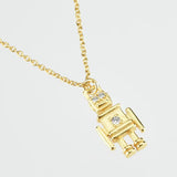 ANDYWEN 925 Silver Robert Future Pendant Necklace Women Jewelry Gift