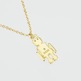 ANDYWEN 925 Silver Robert Future Pendant Necklace Women Jewelry Gift