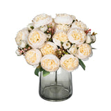 7 Silk Peony Flowers for Home Wedding Decoration