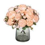 7 Silk Peony Flowers for Home Wedding Decoration