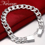 925 Sterling Silver Men's Bracelet High Class Gift