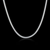 10PCS 925 sterling Silver 2MM Snake chain Necklace 16-30 inches Jewelry