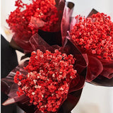 Mini Baby's Breath Valentine's Dried Flowers Bouquet
