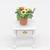 Dollhouse Mini Sunflower Potted Ornament DIY Prop Decor