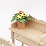 Dollhouse Mini Sunflower Potted Ornament DIY Prop Decor