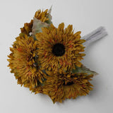 6 Head Sunflower Bouquet Artificial Flowers for Vase Bridal DIY Home Decor