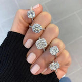 S925 Silver Cz Stone Wedding Band Ring for Women
