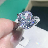 S925 Silver Cz Stone Wedding Band Ring for Women