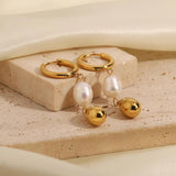 Youthway Stainless Steel Water Drop Earrings