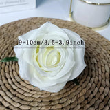 10pcs Artificial Rose Silk Flower Head DIY Wedding Floral Christmas Decor