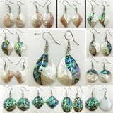 Zealand Abalone Shell Mother of pearl Shell Women Bead Dangle Earrings
