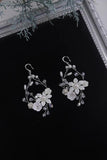 Bridal Earring Rhinestone Crystal Pearl Wedding Dangle Earring