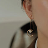 Pearl Tassel Earrings Women Long Versatile Birthday Party Jewelry