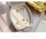 Pearl Tassel Earrings Women Long Versatile Birthday Party Jewelry