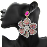 Boho Drop Rhinestone Earrings For Women Statement Jewelry
