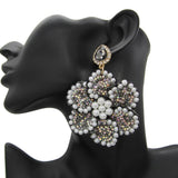 Boho Drop Rhinestone Earrings For Women Statement Jewelry