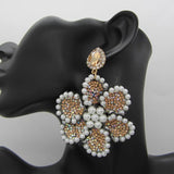 Boho Drop Rhinestone Earrings For Women Statement Jewelry