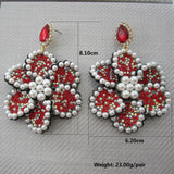 Boho Drop Rhinestone Earrings For Women Statement Jewelry
