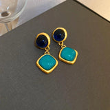 Medieval Pearl Flower Love Earrings Retro Light Small Earrings for Girls