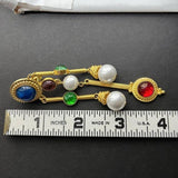 Vintage Tassel Ear Clip Rhinestone Earrings