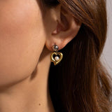 Youthway Shell Bead Pendant Earrings Stainless Steel Charm Jewelry