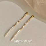 Baroque Freshwater Pearl Dangle Earrings for Women N728