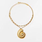 Vintage Conch Pendant Necklace for Woman Holiday