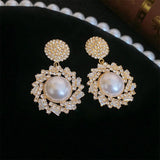 Temperament Love Pearl Studs Women's Ear Accessories