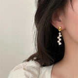 Baroque Freshwater Pearl Earrings European American Style Stud Earrings
