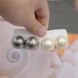 Ball-Shape Dangle Pearl Earrings For Women Golden Rosegold