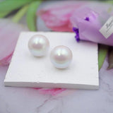 Ball-Shape Dangle Pearl Earrings For Women Golden Rosegold