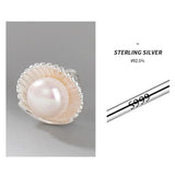 Vintage Style Shell Pearl Stud Earrings for Women Banquet Jewelry Gift
