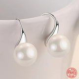 Water Drop Pearl Earrings for Women