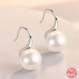 Water Drop Pearl Earrings for Women