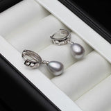 925 Silver Earrings with Natural Pearls Women