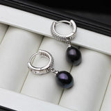925 Silver Earrings with Natural Pearls Women