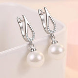 Freshwater Pearl 925 Silver Earrings Wedding Gift