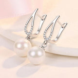 Freshwater Pearl 925 Silver Earrings Wedding Gift
