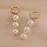 8MM Shell Pearl Earrings 18K Thanksgiving Gift Wedding Hook