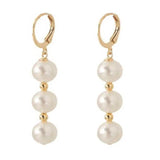 8MM Shell Pearl Earrings 18K Thanksgiving Gift Wedding Hook