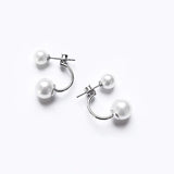925 Silver Pearl Earrings for Women Wedding Party Dress Jewelry