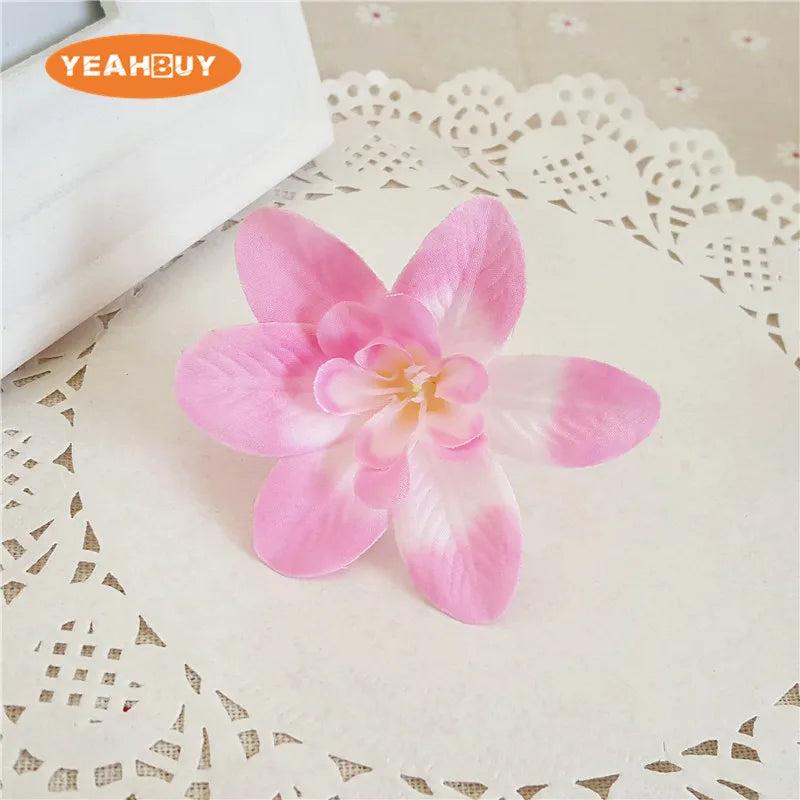 50pcs Silk Orchid Flower Heads DIY Wedding Decoration