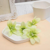 50pcs Silk Orchid Flower Heads DIY Wedding Decoration