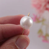 11-12mm Baroque Pearl 18k Ring Wedding Mesmerizing Natural