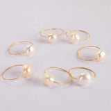 11-12mm Baroque Pearl 18k Ring Wedding Mesmerizing Natural
