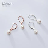 925 Silver Geometric Hoop Earrings for Women