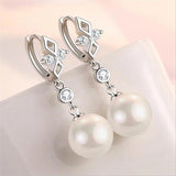 10mm 12mm Pearl Drop Earrings for Women Jewelry