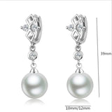 10mm 12mm Pearl Drop Earrings for Women Jewelry