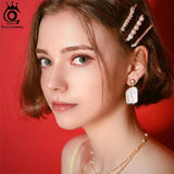 925 Silver Baroque Pearl Stud Earrings GPE06